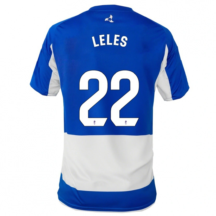Danxen Homme Maillot María Ángeles Carrión Egido #22 Bleu Blanc Tenues Extérieur 2025/26 T-Shirt