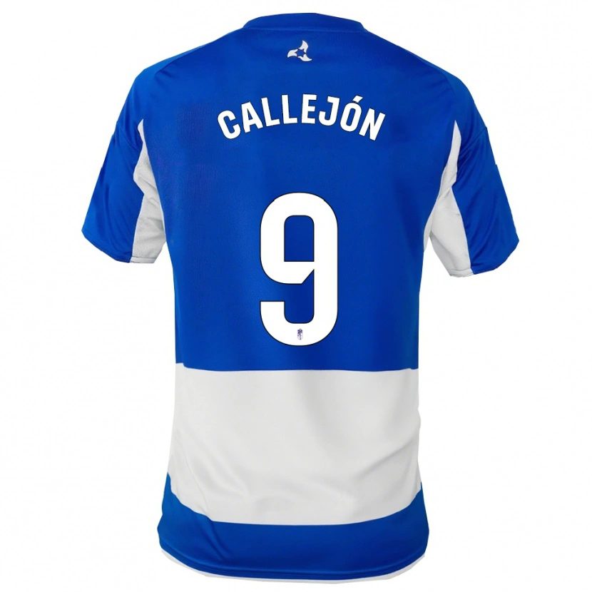 Danxen Homme Maillot Jose Callejon #9 Bleu Blanc Tenues Extérieur 2025/26 T-Shirt