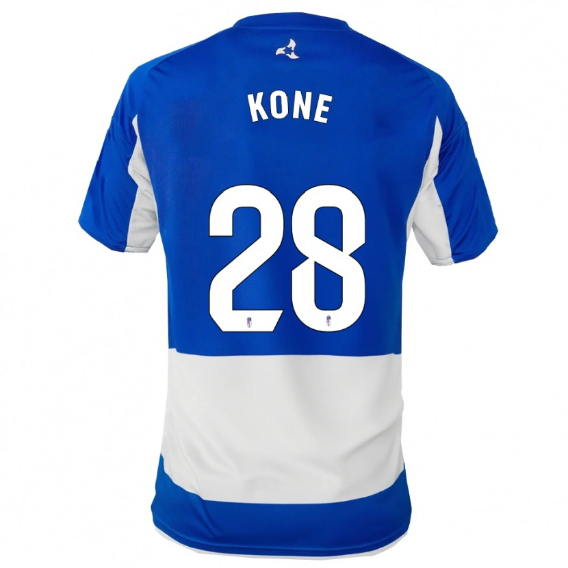 Danxen Homme Maillot Abdoulaye Kone #28 Bleu Blanc Tenues Extérieur 2025/26 T-Shirt