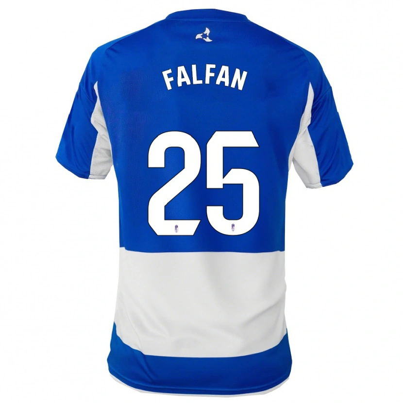 Danxen Homme Maillot Daiana Falfán #25 Bleu Blanc Tenues Extérieur 2025/26 T-Shirt