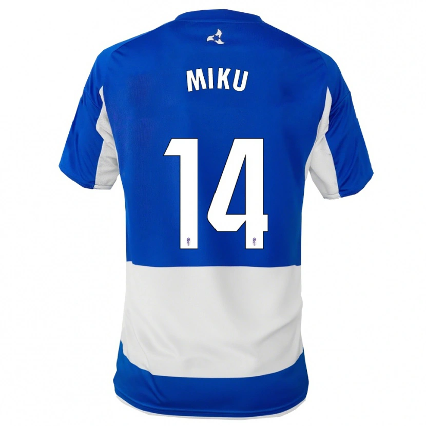Danxen Homme Maillot Miku Ito #14 Bleu Blanc Tenues Extérieur 2025/26 T-Shirt
