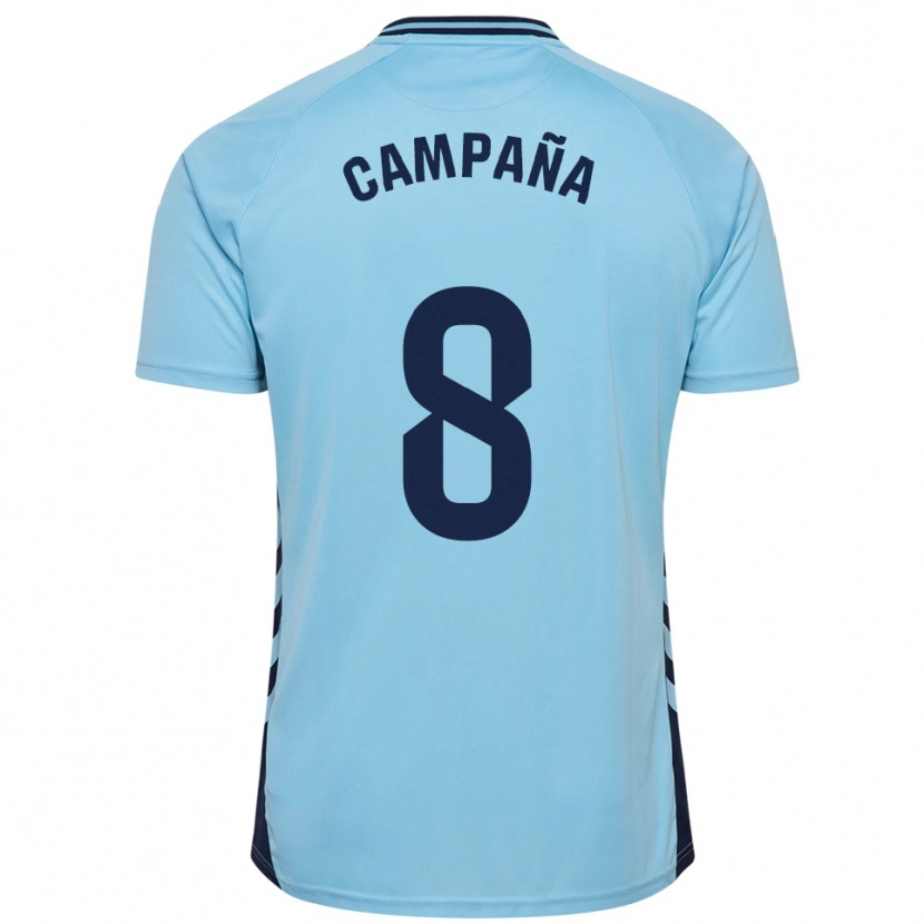 Danxen Homme Maillot José Campaña #8 Bleu Ciel Tenues Extérieur 2025/26 T-Shirt