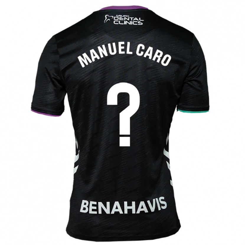 Danxen Homme Maillot José Manuel Caro #0 Noir Violet Vert Tenues Extérieur 2025/26 T-Shirt