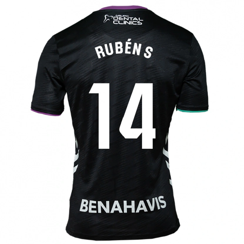 Danxen Homme Maillot Rubén Sánchez #14 Noir Violet Vert Tenues Extérieur 2025/26 T-Shirt