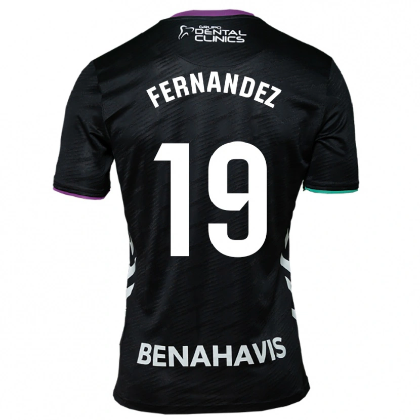 Danxen Homme Maillot Raúl Fernández #19 Noir Violet Vert Tenues Extérieur 2025/26 T-Shirt