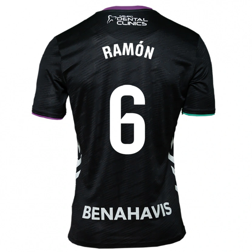 Danxen Homme Maillot Ramón Enríquez #6 Noir Violet Vert Tenues Extérieur 2025/26 T-Shirt