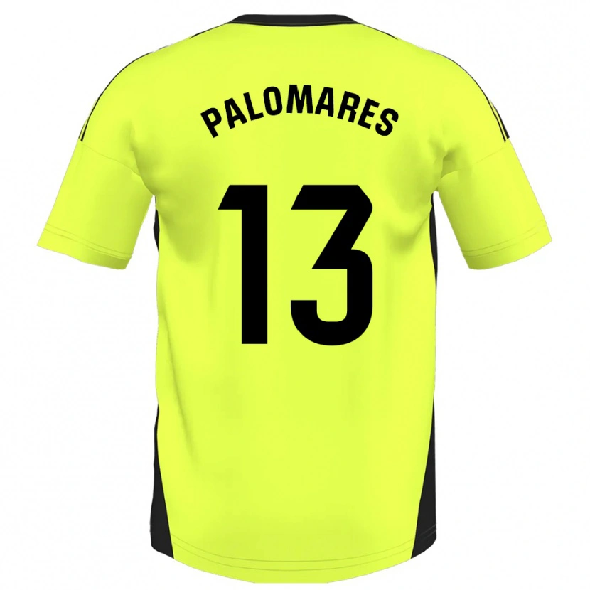 Danxen Homme Maillot Juanpa Palomares #13 Jaune Fluorescent Tenues Extérieur 2025/26 T-Shirt