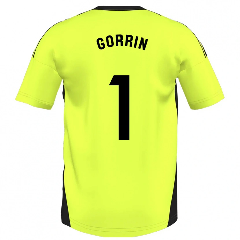 Danxen Homme Maillot Ale Gorrin #1 Jaune Fluorescent Tenues Extérieur 2025/26 T-Shirt