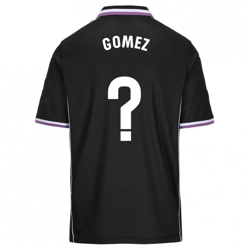 Danxen Homme Maillot Adrián Gómez #0 Violet Noir Tenues Extérieur 2025/26 T-Shirt