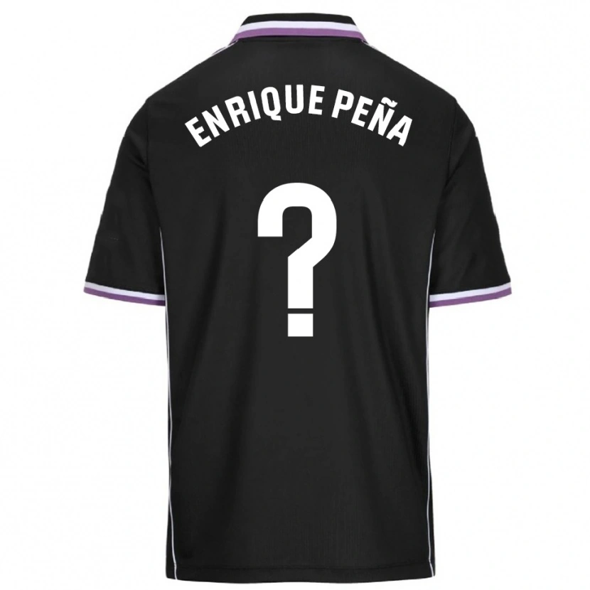 Danxen Homme Maillot Enrique Peña #0 Violet Noir Tenues Extérieur 2025/26 T-Shirt
