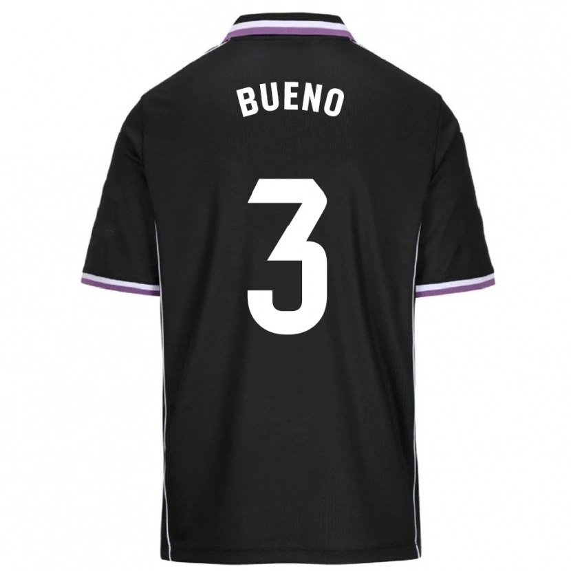 Danxen Homme Maillot Guille Bueno #3 Violet Noir Tenues Extérieur 2025/26 T-Shirt