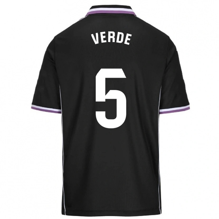 Danxen Homme Maillot Adrián Verde #5 Violet Noir Tenues Extérieur 2025/26 T-Shirt