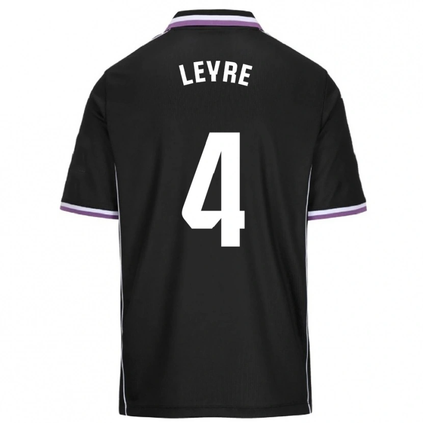 Danxen Homme Maillot Leyre Casado Ortega #4 Violet Noir Tenues Extérieur 2025/26 T-Shirt