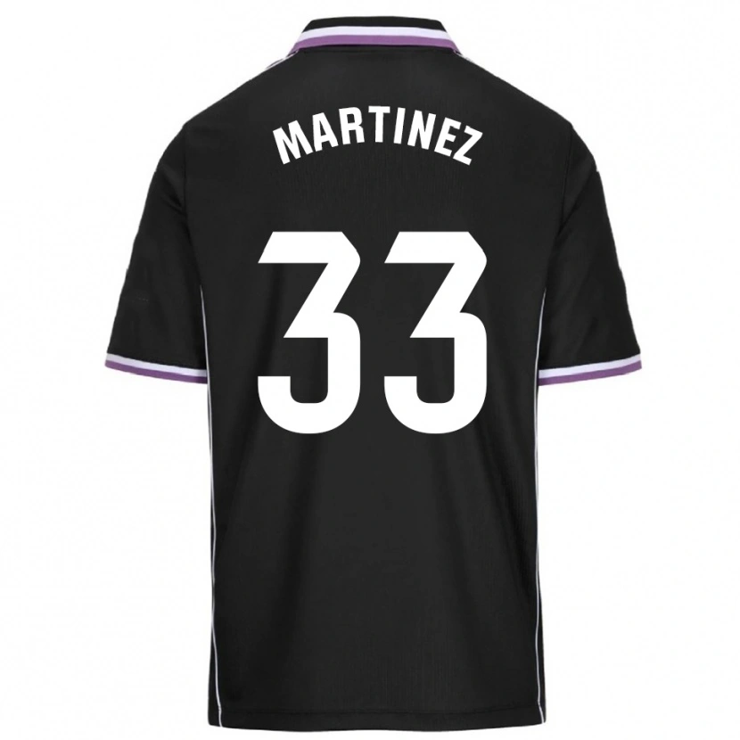 Danxen Homme Maillot Jesús Martínez #33 Violet Noir Tenues Extérieur 2025/26 T-Shirt