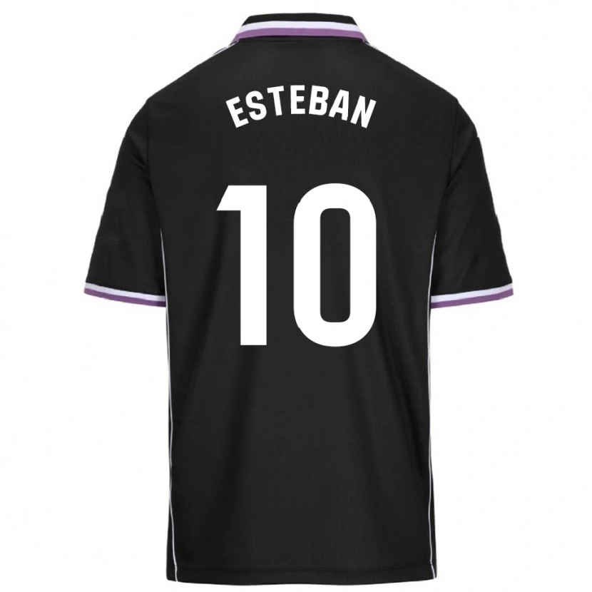 Danxen Homme Maillot Sergi Esteban #10 Violet Noir Tenues Extérieur 2025/26 T-Shirt