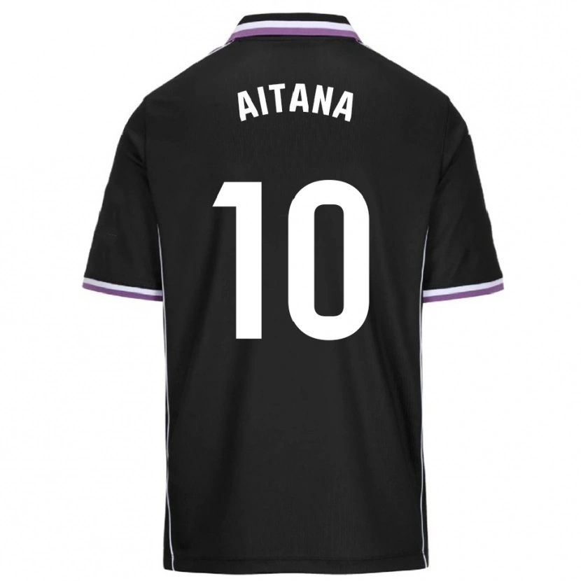 Danxen Homme Maillot Aitana Ruda Lara #10 Violet Noir Tenues Extérieur 2025/26 T-Shirt