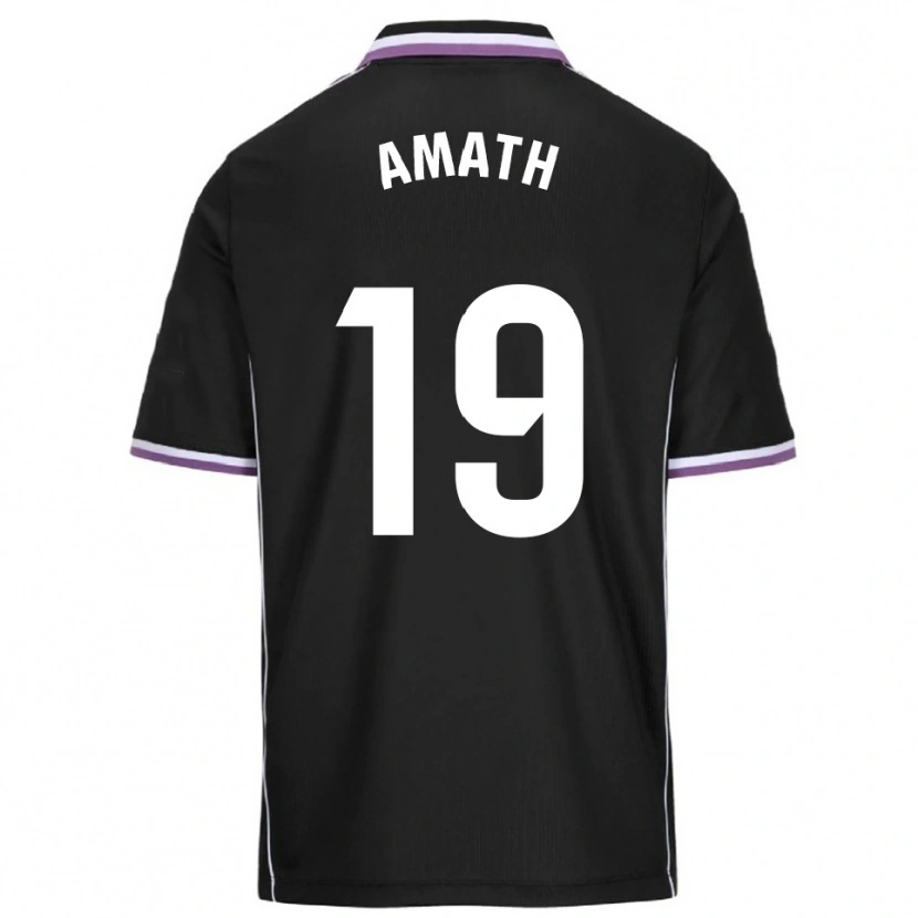 Danxen Homme Maillot Amath Ndiaye #19 Violet Noir Tenues Extérieur 2025/26 T-Shirt