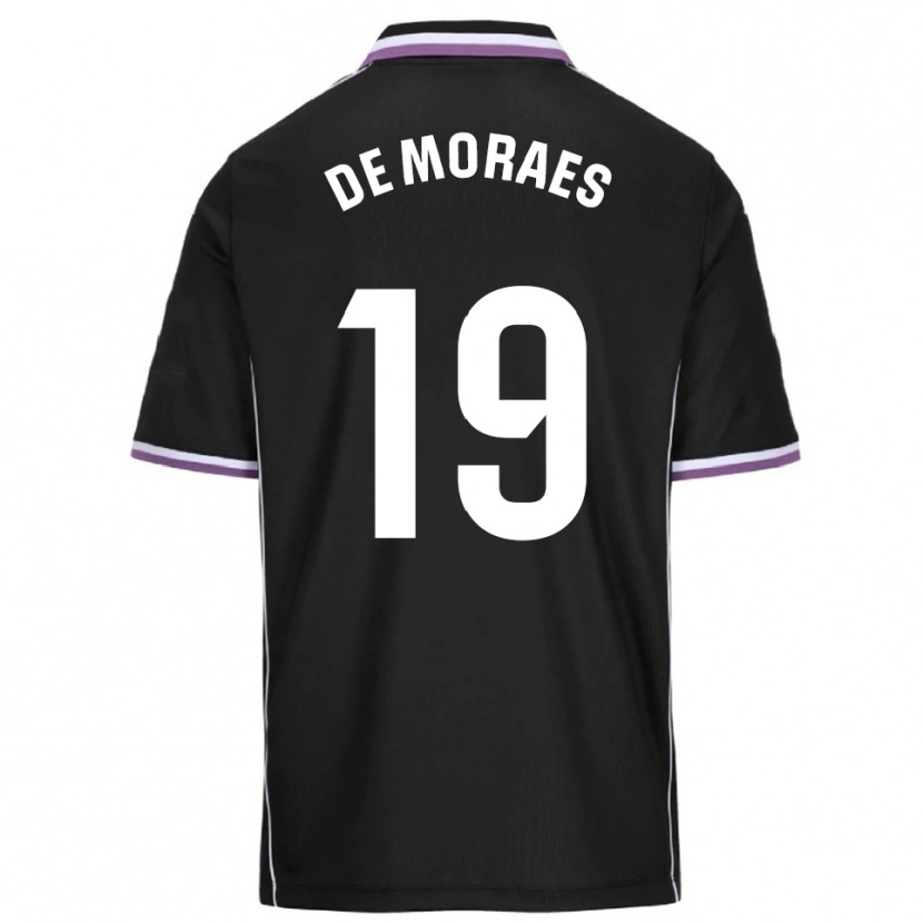 Danxen Homme Maillot Riki De Moraes #19 Violet Noir Tenues Extérieur 2025/26 T-Shirt