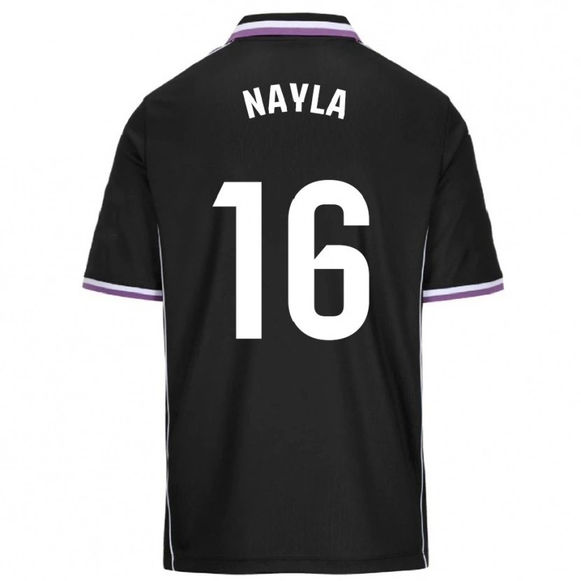 Danxen Homme Maillot Nayla Manrique Pajares #16 Violet Noir Tenues Extérieur 2025/26 T-Shirt