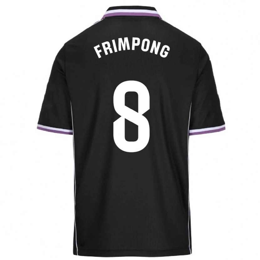 Danxen Homme Maillot Eugene Frimpong #8 Violet Noir Tenues Extérieur 2025/26 T-Shirt