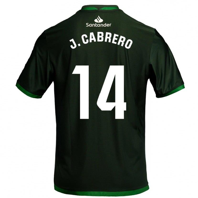 Danxen Homme Maillot Jimena Cabrero De La Llama #14 Vert Foncé Tenues Extérieur 2025/26 T-Shirt