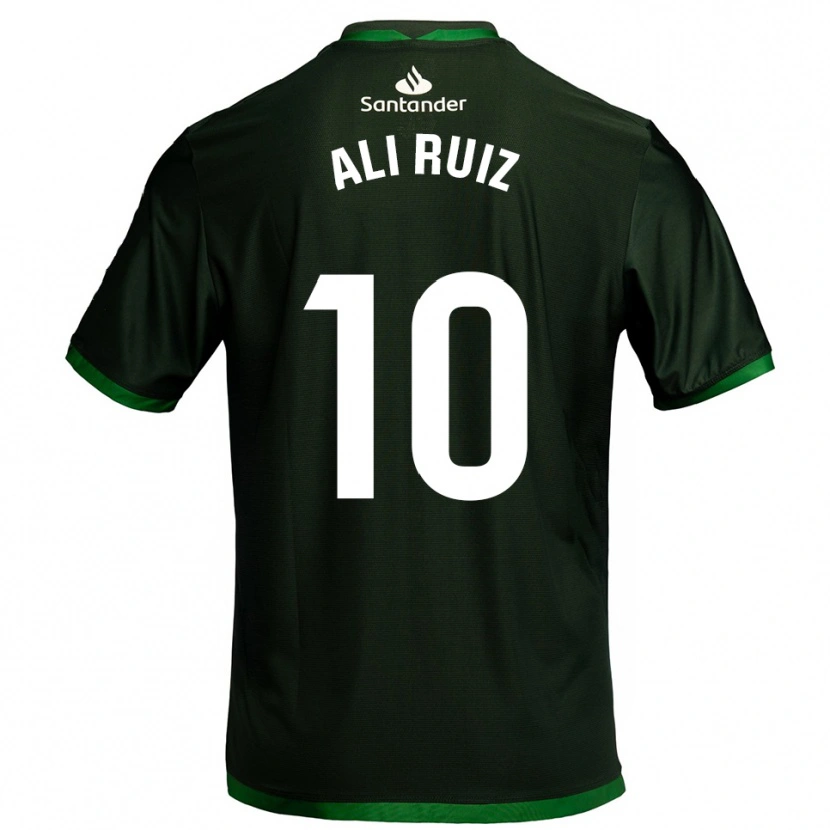 Danxen Homme Maillot Alicia Ruiz Pascua #10 Vert Foncé Tenues Extérieur 2025/26 T-Shirt