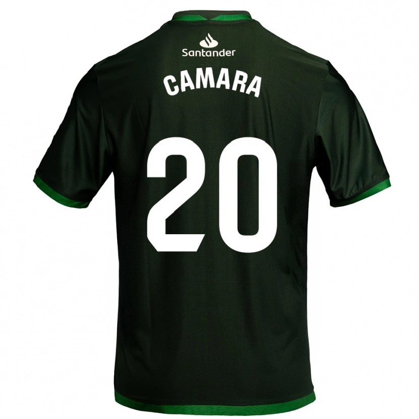 Danxen Homme Maillot Suleiman Camara #20 Vert Foncé Tenues Extérieur 2025/26 T-Shirt