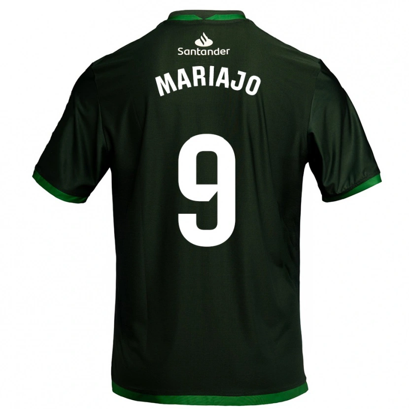 Danxen Homme Maillot María José Gutiérrez Díaz #9 Vert Foncé Tenues Extérieur 2025/26 T-Shirt