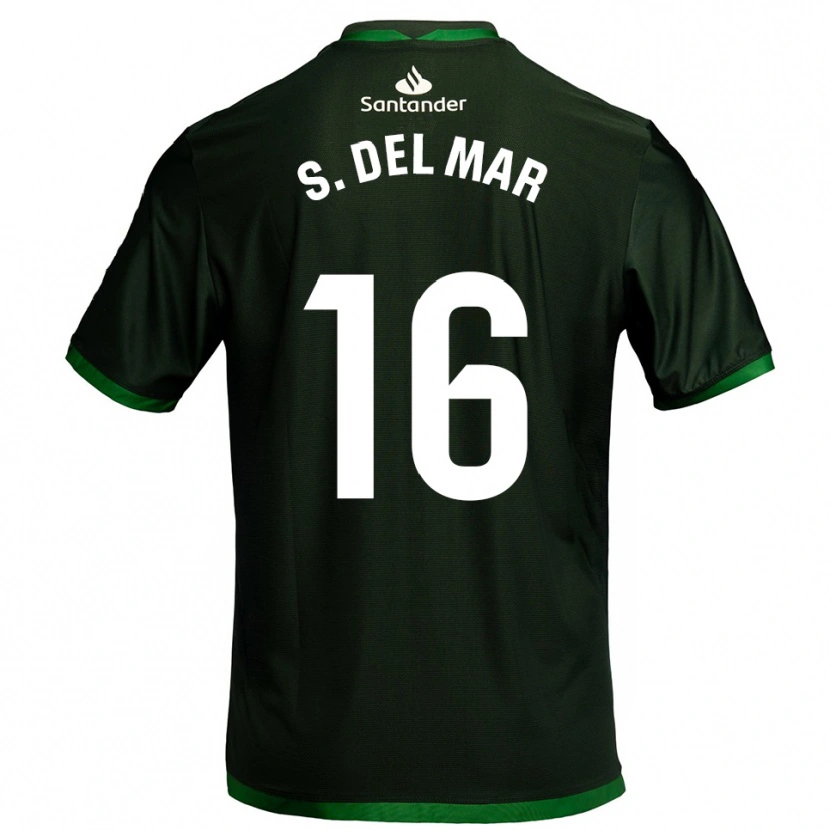 Danxen Homme Maillot Sonia Del Mar Perlaza Urquijo #16 Vert Foncé Tenues Extérieur 2025/26 T-Shirt