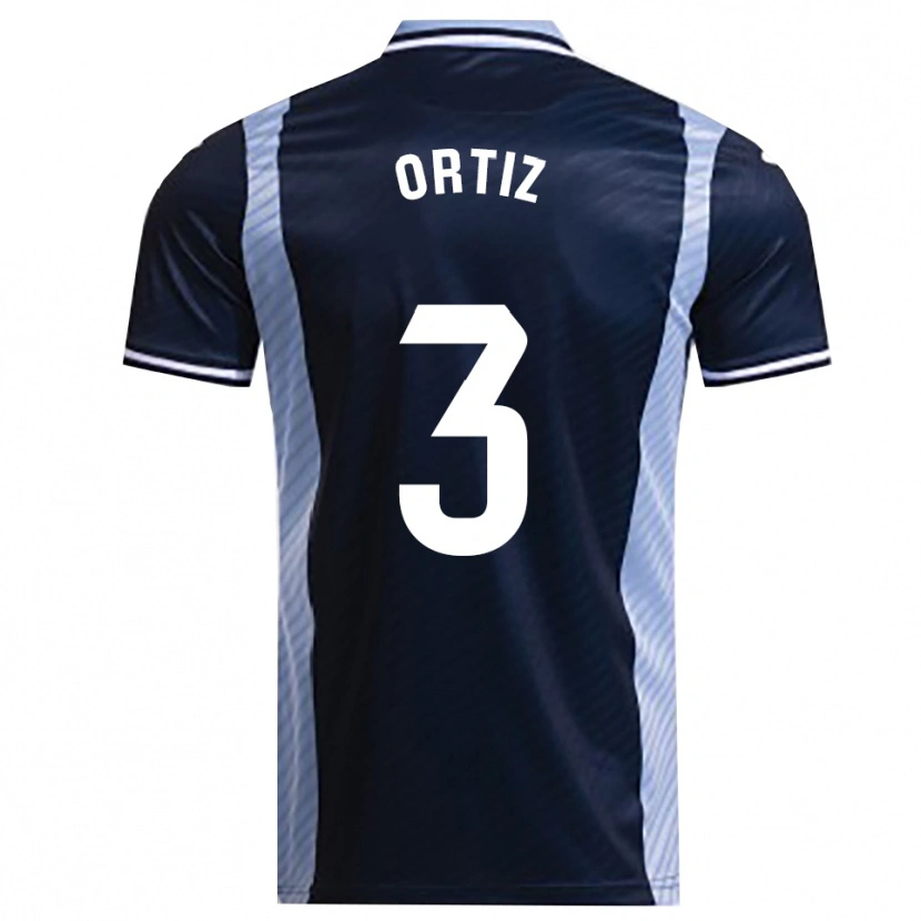 Danxen Homme Maillot Josema Ortiz #3 Marine Bleu Ciel Tenues Extérieur 2025/26 T-Shirt