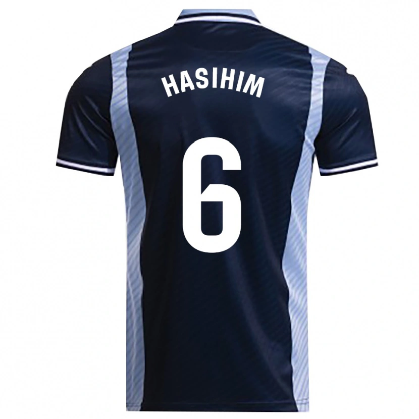 Danxen Homme Maillot Hasihim #6 Marine Bleu Ciel Tenues Extérieur 2025/26 T-Shirt