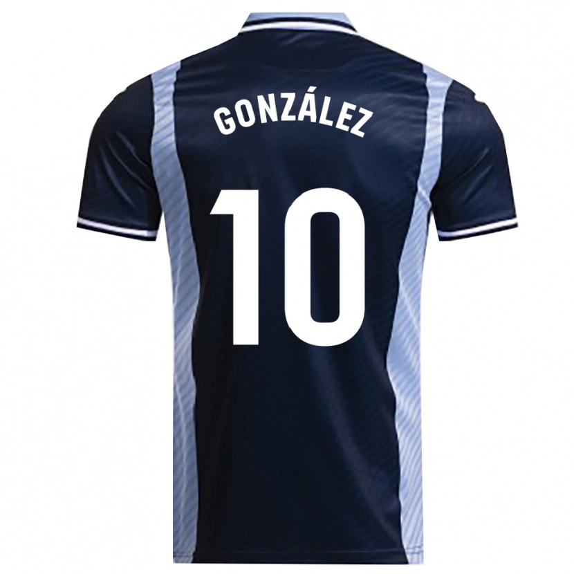 Danxen Homme Maillot Jacobo González #10 Marine Bleu Ciel Tenues Extérieur 2025/26 T-Shirt