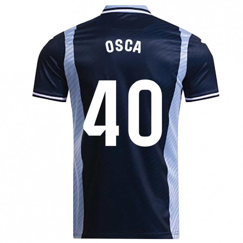 Danxen Homme Maillot Cristian Osca #40 Marine Bleu Ciel Tenues Extérieur 2025/26 T-Shirt