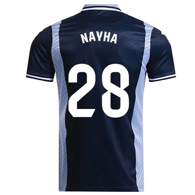 Danxen Homme Maillot Nayha Torrejón Moreno #28 Marine Bleu Ciel Tenues Extérieur 2025/26 T-Shirt