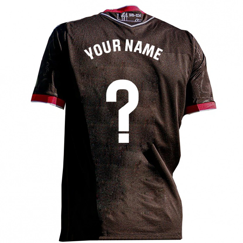 Danxen Homme Maillot Votre Nom #0 Noir Rouge Tenues Extérieur 2025/26 T-Shirt