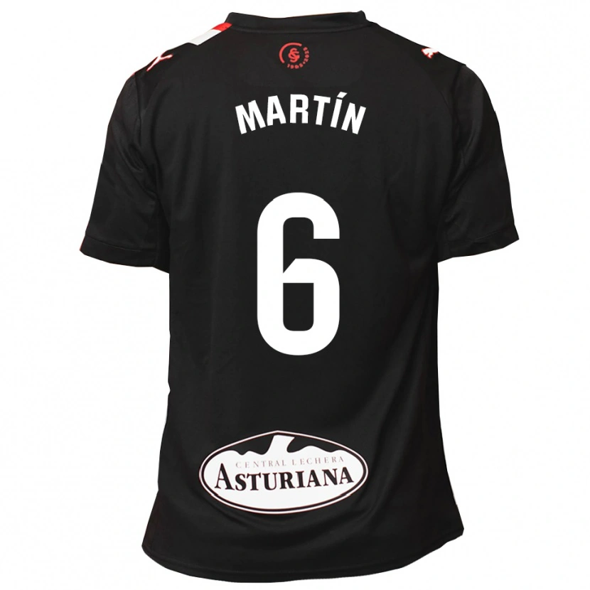 Danxen Homme Maillot Nacho Martín #6 Noir Blanc Tenues Extérieur 2025/26 T-Shirt