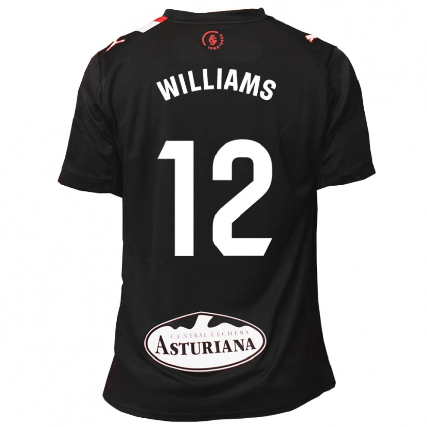 Danxen Homme Maillot Aaron Williams #12 Noir Blanc Tenues Extérieur 2025/26 T-Shirt