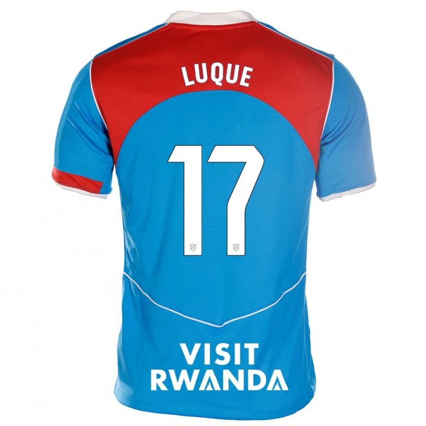 Danxen Homme Maillot Iker Luque #17 Bleu Blanc Troisieme 2025/26 T-Shirt