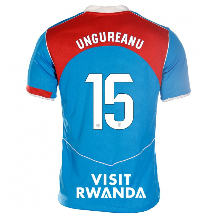 Danxen Homme Maillot Bogdan Ungureanu #15 Bleu Blanc Troisieme 2025/26 T-Shirt