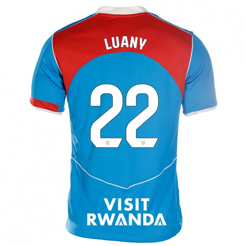 Danxen Homme Maillot Luany Vitória Da Silva Rosa #22 Bleu Blanc Troisieme 2025/26 T-Shirt