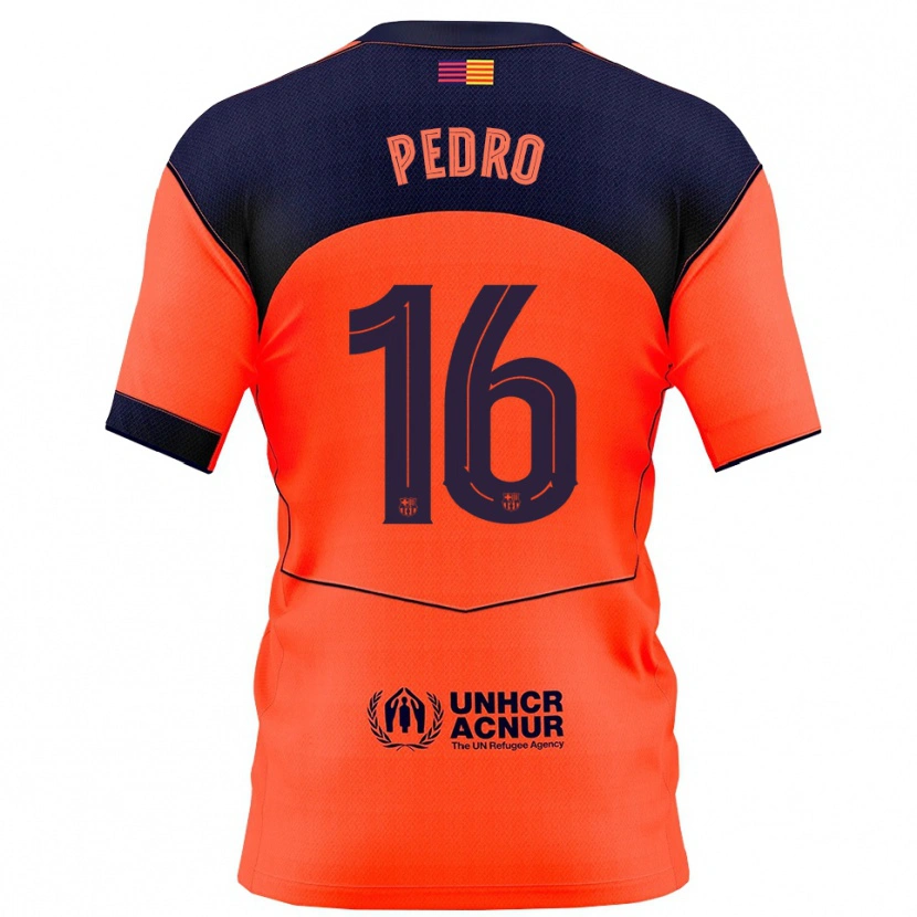 Danxen Homme Maillot Pedro Rodríguez #16 Orange Marine Troisieme 2025/26 T-Shirt