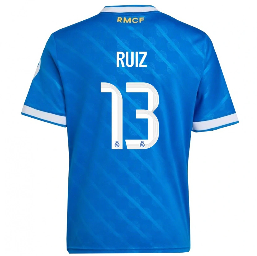 Danxen Homme Maillot Guillermo Ruiz #13 Bleu Blanc Troisieme 2025/26 T-Shirt