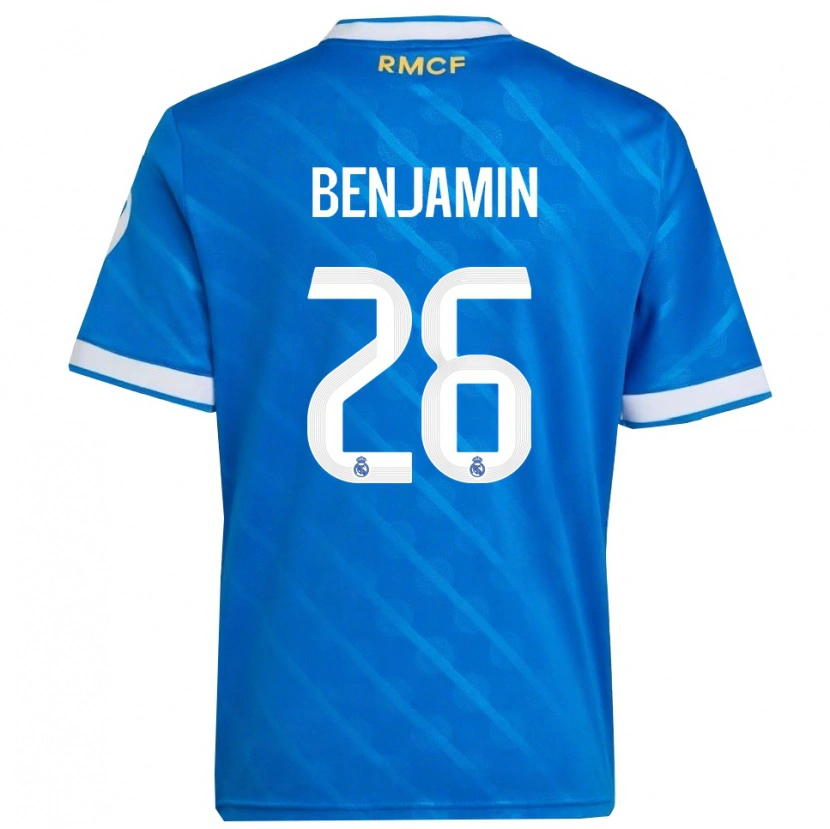 Danxen Homme Maillot Emanuel #26 Bleu Blanc Troisieme 2025/26 T-Shirt