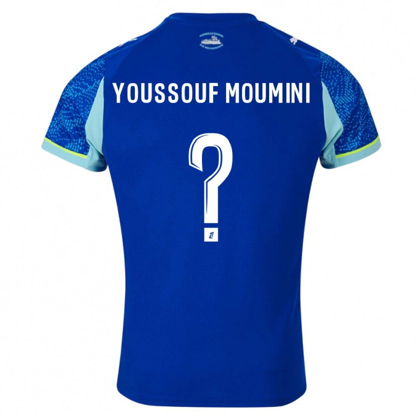 Danxen Homme Maillot Yakine Youssouf Moumini #0 Bleu Ciel Blanc Troisieme 2025/26 T-Shirt