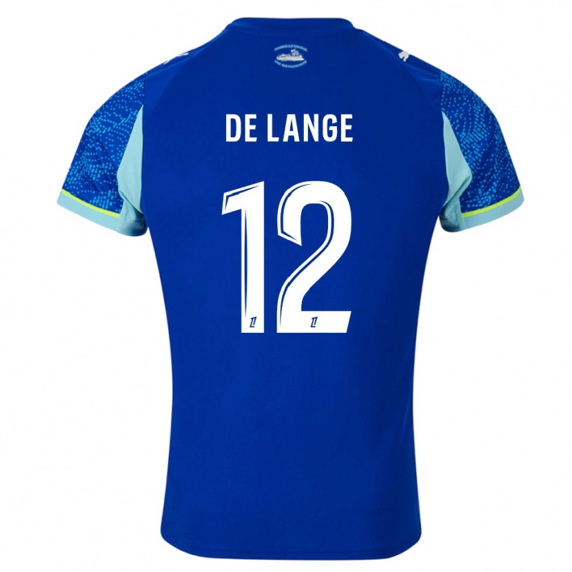 Danxen Homme Maillot Jeffrey De Lange #12 Bleu Ciel Blanc Troisieme 2025/26 T-Shirt