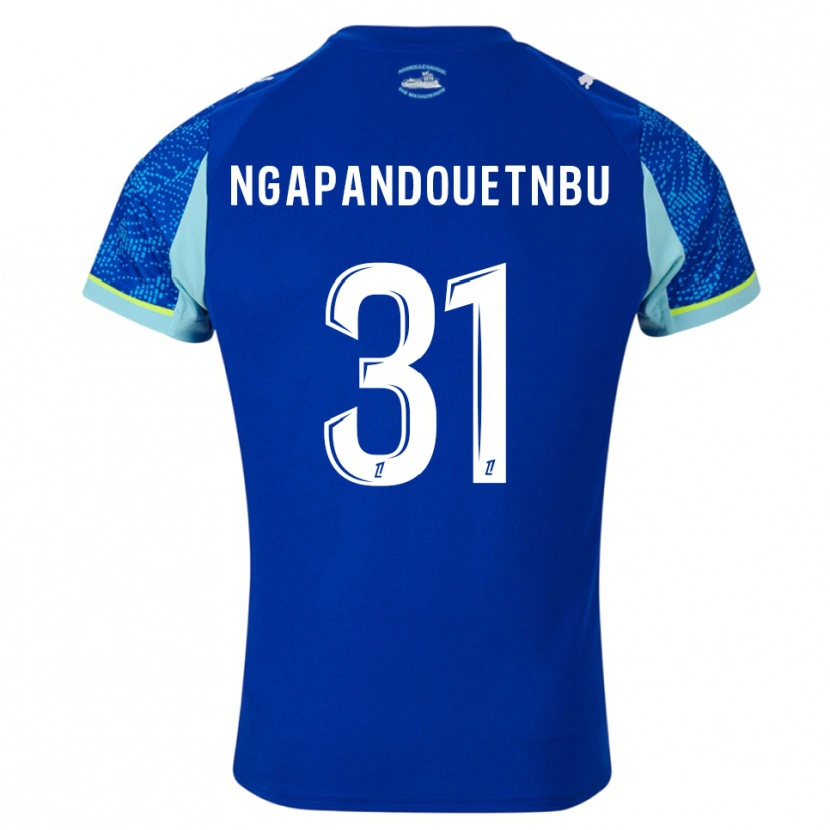 Danxen Homme Maillot Simon Ngapandouetnbu #31 Bleu Ciel Blanc Troisieme 2025/26 T-Shirt