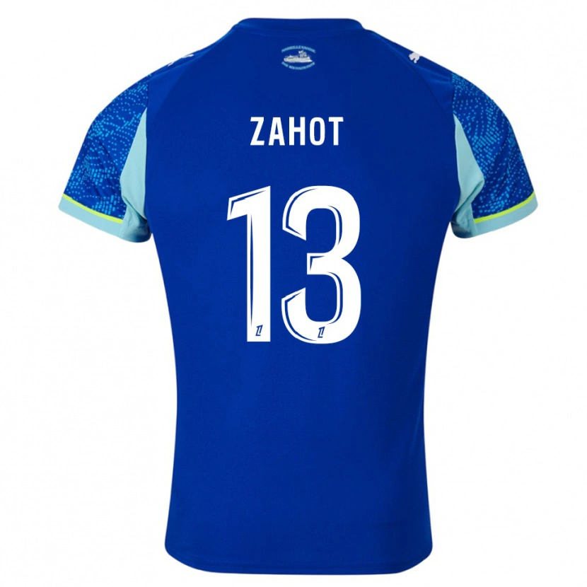 Danxen Homme Maillot Sarah Zahot #13 Bleu Ciel Blanc Troisieme 2025/26 T-Shirt
