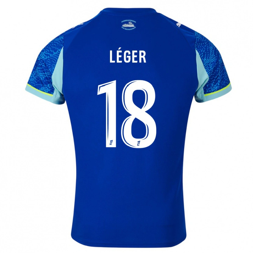 Danxen Homme Maillot Marie-Charlotte Léger #18 Bleu Ciel Blanc Troisieme 2025/26 T-Shirt