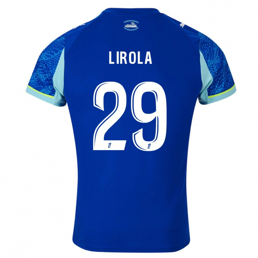 Danxen Homme Maillot Pol Lirola #29 Bleu Ciel Blanc Troisieme 2025/26 T-Shirt
