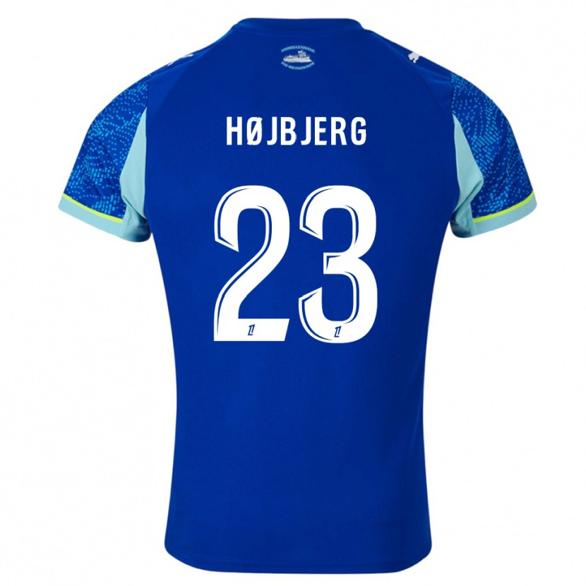Danxen Homme Maillot Pierre-Emile Højbjerg #23 Bleu Ciel Blanc Troisieme 2025/26 T-Shirt